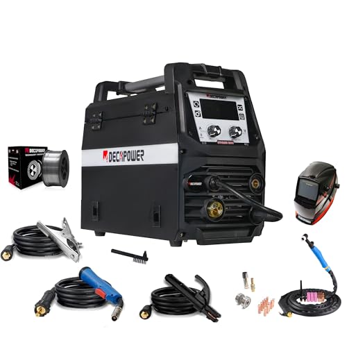 Decapower 220V Saldatrice 120A Arco Lift TIG FLUX MIG senza gas 3 in 1 Saldatrice filo senza gas Domestico (FLUXMIG-120)
