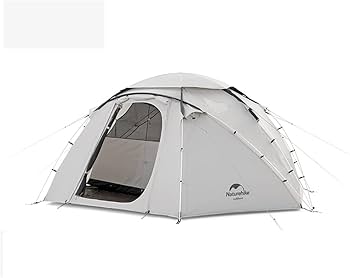 Naturehike ドーム型テント ホワイト ４人用 Amazon.co.jp: Naturehike 5人用テント 4ドア ドーム型 キャンプテント