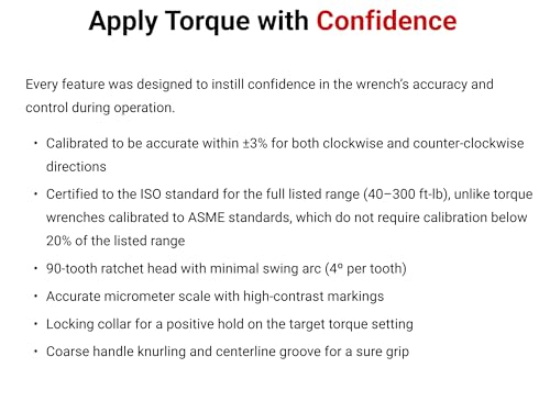 Image of TEKTON 1 /2 Inch Drive Micrometer Torque Wrench | TRQ52403