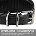 FAVPET Handbemalter Echtleder Windhund Halsband Breit mit QR Code Anhänger, Weiches Lederhalsband Hund Whippet Italienisches Windspiel Saluki Lurcher Spanischer Galgo Podenco (Rote Mohnblumen, XS)