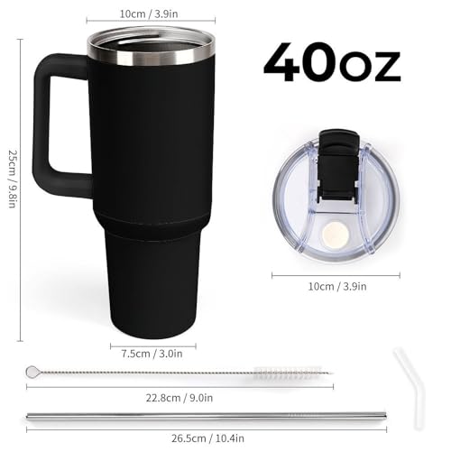 Vaso de 40 onzas con diseño de cactus del desierto, tu botella de agua ideal para el coche 2
