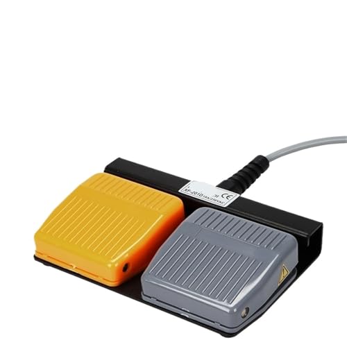 Interruptor de pie XF-201D para talleres mecánicos con pedal de parada rápida