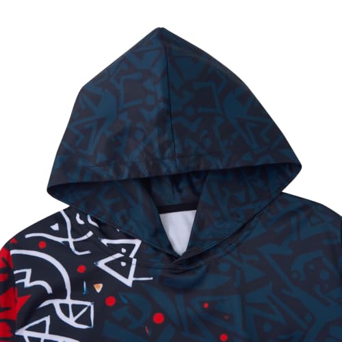Image of Belovecol Boys Hoodies 3D Printed Hooded Sweatshirts with Pocket for 6-16Y