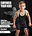 Exxact Sports Plain Youth Wrestling Singlet For Boys, Premium Powerlifting Singlet, Kids Wrestling Singlets For Training - (Black, YM)