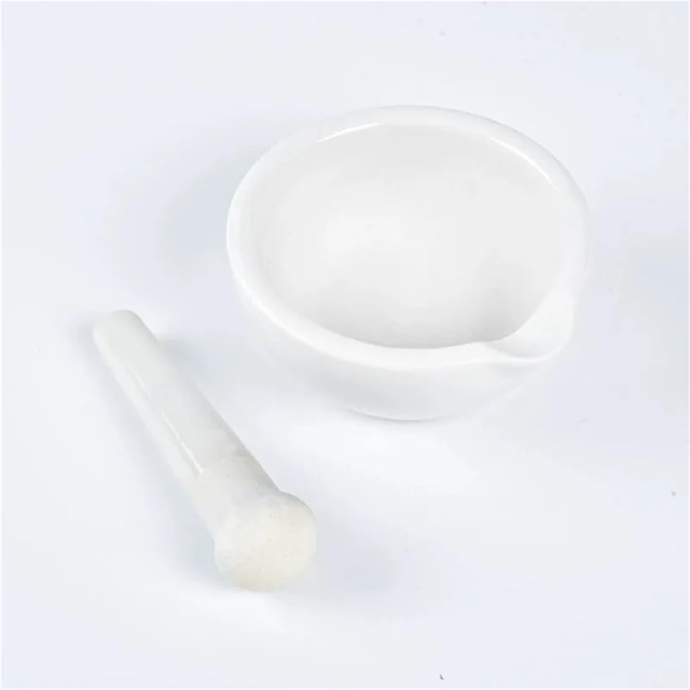 Sprzęt do przyrządów laboratoryjnych 1 szt. średnica 60 mm 80 mm 100 mm 130 mm 160 mm porcelana laboratoryjna moździerz i tłuczek zestaw misek do mielenia (80 mm)