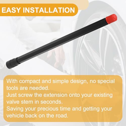 Image of 10pcs 180mm Tire Valve Extension Universal Plastic 180 Degree Tyre Valve Stem Extender for Car Motorcycle RV Truck Bike