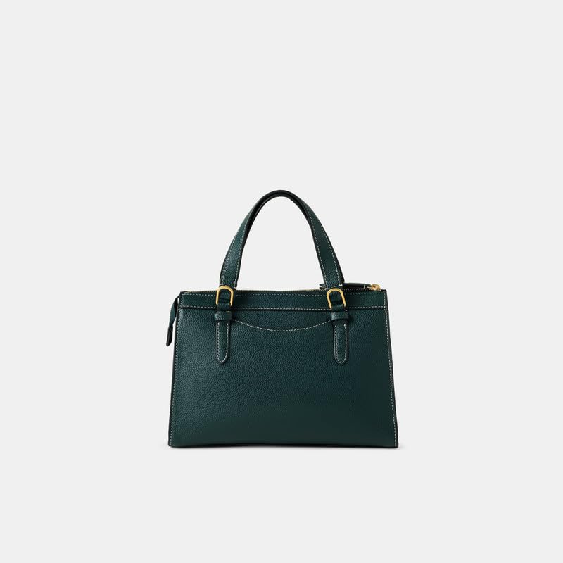 Image of Accessorize London Women's Dwight Contrast Stitch Handheld Bag | Compact Structured Purse | Formal Satchel for Women | Gift Option