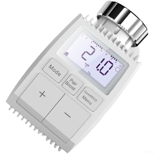 Controlador de temperatura inalámbrico con control de aplicación móvil, activación por voz y programa de calefacción programable para automatización del hogar