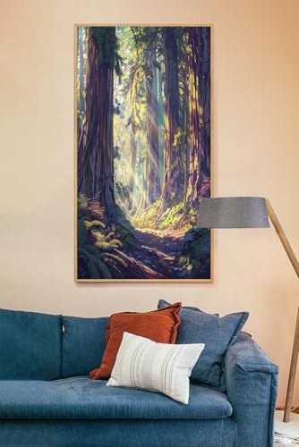 Diamond painting completo de 70x40 cm con diamantes 5D brillantes y lienzo de paisaje 5