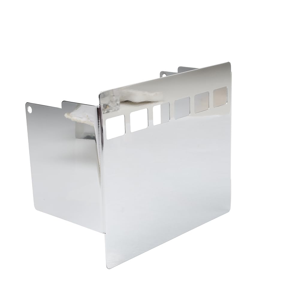 Lirun Windowed Battery Box Cover 1 Pc For Harley FXD 1991-1996 Aluminium Chrome