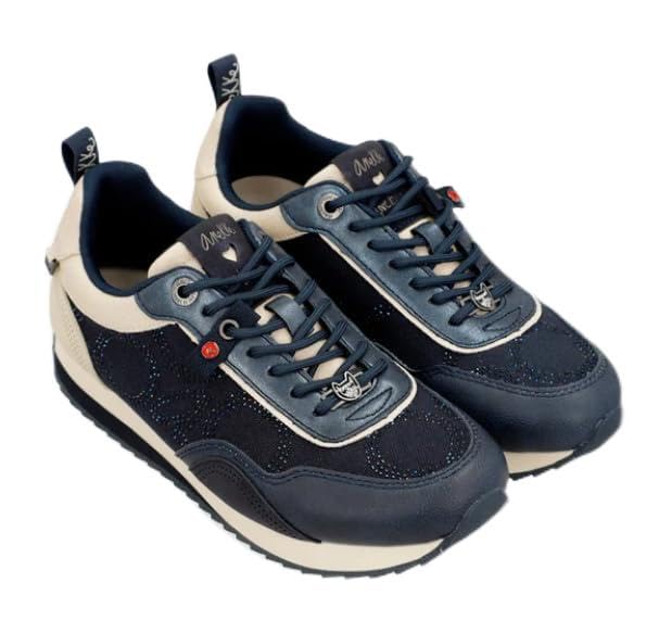 Anekke - Zapatillas Mujer - Talla 37 - Zapatillas Mujer Casual - Color Azul Marino - Cordones Ajustables - Colección Hollywood