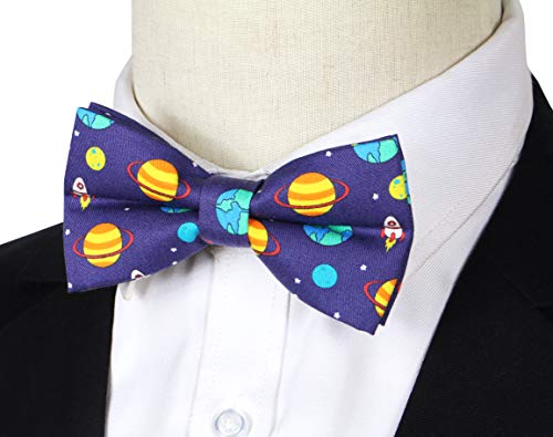 Image of OCIA Cute Pattern Pre-tied Bow Tie Adjustable Bowties for Adult & Children