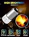 YONGMING BA9S Led Car Bulbs BA9 53 37 1895 1891 LED Bulb Yellow 47830 64111 Led Lamp for Car Interior License Plate Light Side Marker Lights Pack of 10…