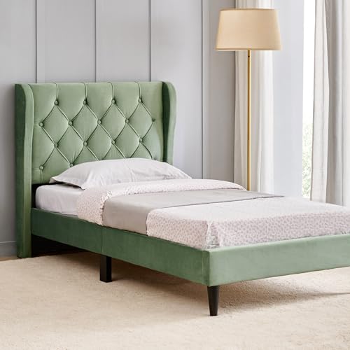Image of Home Centre | Helios - Bravo | Engineered Wood | Single Beds | Green | 1 Year Warranty