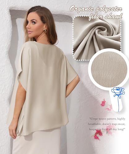 Soft Cape Shwal Wraps for Women Sheer Top Capelets Cover-Up Casual Swimwear Coverup for Summer Bikini2