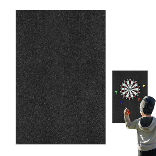 Protector de Pared para Tablero de Dardos - Panel Protector Perimetral para Contorno De Diana | Marco Negro para Adultos Oficinas Garaje Aula Hogar