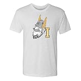 UGP Campus Apparel AS1127NL - Idaho Vandals Vintage Joe Vandal Premium Triblend T Shirt - 2X-Large - Heather White