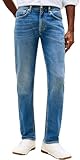 Tommy Hilfiger Straight Denton Jeans Washes Vaqueros, Denim (Light Blue), 34W / 32L para Hombre