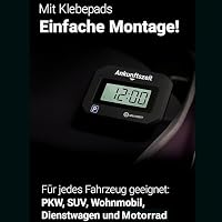 VENTON [ Test SEHR GUT, Note 1.1 *] 2 Stück V2 Elektronische Digitale Parkscheibe schwarz mit Zulassung, Automatische elektrische Parkuhr, Auto Zubehör Innenraum, Gadgets, Autozubehör elektronisch – Ansicht 9