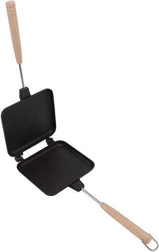 Miniatura 9 de Sartén de doble cara, sartén de tortillas de doble cara, sartén de doble cara de aleación de aluminio, antiadherente, perfecta para el hogar,