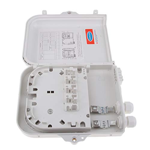 Preisvergleich Produktbild Homyl Splitterbox faseroptisch Anschlussbox FTTH-Glasfaser Optischer Verteilerkasten mit 8 Anschlüsse1 x 8-Kern