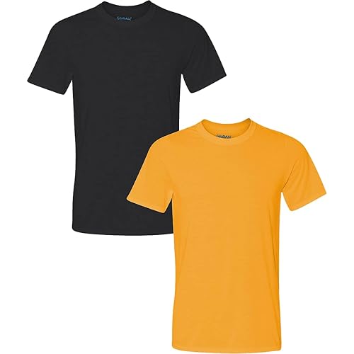Gildan Men's Moisture Wicking Polyester Performance T-Shirt, 2-Pack