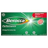 Berocca Performance 30 Effervescent Tablets- Original Berry Flavor International Version Caffeine Free