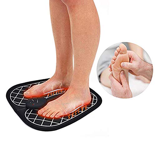 Preisvergleich Produktbild Egosy Elektrisch Fußmassagegerät Tragbare EMS Trainingsgerät EMS Fußmassagekissen Intelligente Physiotherapie Massagegerät