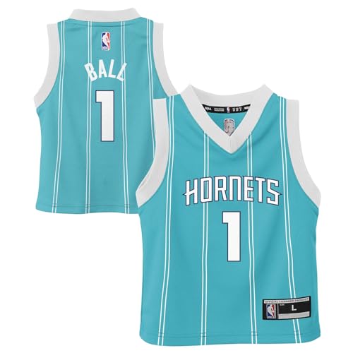 LaMelo Ball Charlotte Hornets NBA Boys Kids 4-7 Teal Icon Edition Player Jersey (US Numeric 7 Regular LaMelo Ball Charlotte Hornets - Teal)