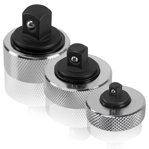 MCSDFN 3 Pcs Mini Finger Ratchet Set 1/4 3/8 1/2 Drive Palm Ratchet Set Reversible Stubby Thumbwheel Ratchet Wrench Set Finger Socket Driver for Tight Spaces