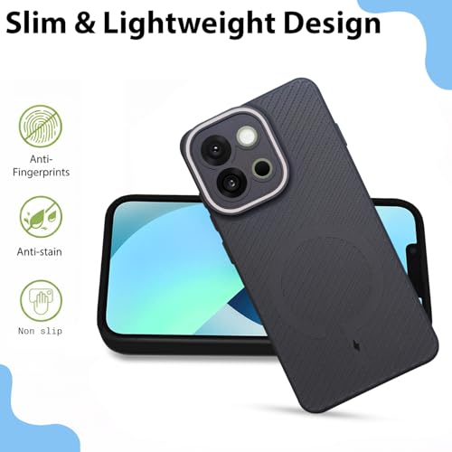 Image of LIRAMARK Rugged Carbon Fibre TPU Armor Silicone Back Cover Case for OnePlus 13s 5G