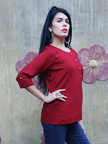 Image of Rayon Tops for Women Western /Women Tops /Top for Woman