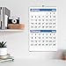 Dunwell 2026 2-Month Wall Calendar, Blue, Monthly Hanging Calendar with Large Bold Numbers, Easy to Read, Jan–Dec 2026, 11x17 Open, Ships Folded