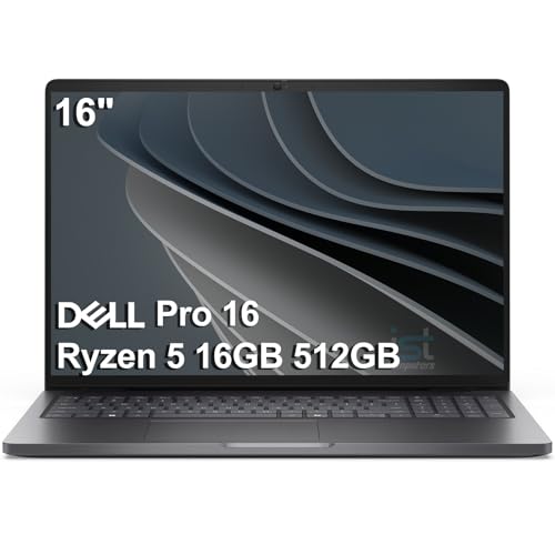 Dell Pro 16 (Next Gen Latitude 3550) Business Laptop (16" FHD+, AMD Ryzen 5 220 (> Intel i7-1255U), 16GB DDR5 RAM, 512GB SSD), 1080p IR Webcam, Backlit, 2x Thunderbolt 4, Wi-Fi 6E, Win 11 Pro, PC16255