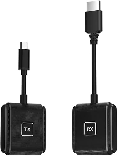 G128 1080P 60Hz Wireless HD Screen Projector Transmitter and Receiver Kit(Black)