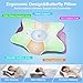 HBYGE Memory Foam Pillows, Ergonomic Pillow for Neck Pain Relief, Bed Pillow for Sleeping, Cervical Neck Pillow for Side, Back, Stomach Sleeper with Cool Pillowcase, Side Sleeper Pillows for Adults
