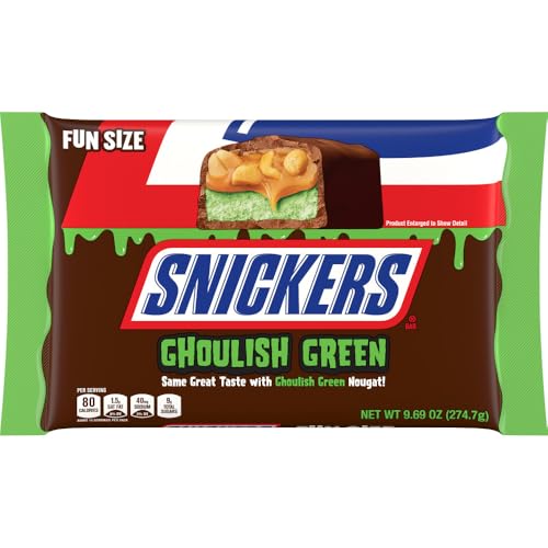 SNICKERS Ghoulish Green Fun Size Chocolate...