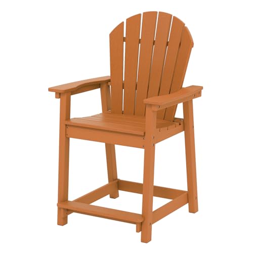 OTSUN Tall Adirondack Chair, HDPE Weather Resistant Outdoor Chair for Garden, Backyard, Poolside, Capacity 400LBS (1 PC, Navy Blue)
