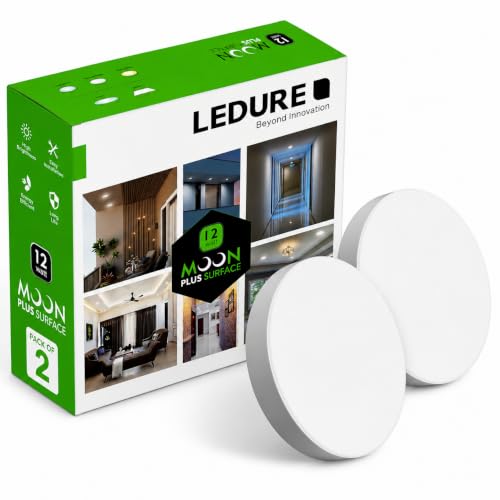Image of LEDURE 12W LED Surface Light|Energy Efficient LED Downlight|WarmWhite Pack-2