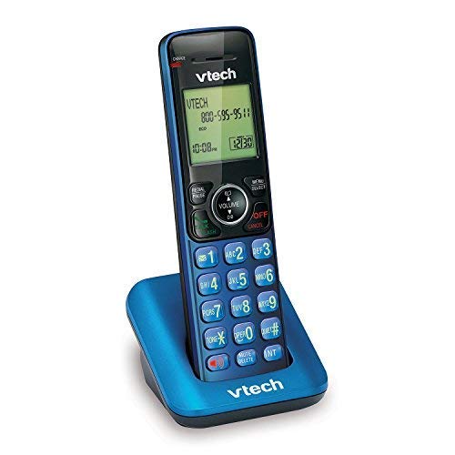 VTech TR05-2013 FoneDeco Accessory Cordless Handset, Blue | Requires a VTech TR1-2013, TR16-2013, or TR17-2013 Series Cordless Phone System to Operate