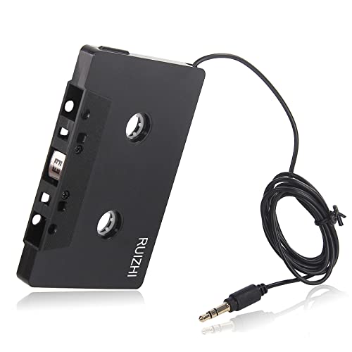 RUIZHI Adaptateur de Cassette Bluetooth Cassette Jack Prise Jack 3,5 mm à Quatre canaux per Auto Smartphone Tablet Lettore MP3 (Nero)