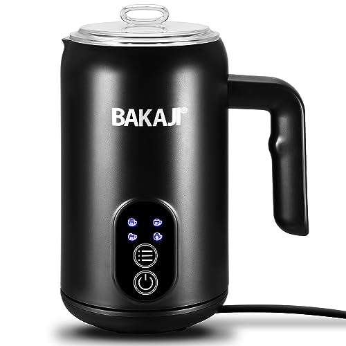 Espumador de leche eléctrico de acero BAKAJI, tecnología automática y silenciosa de alta gama 8