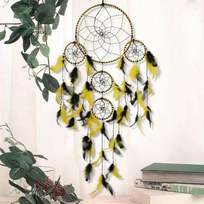 Mehruna Handmade Dream Catchers Wall Hangings for Home Decor, Bedroom, Livingroom, Balcony, Garden Party, Wall Decoration Items for Kids Room (Set of 1, 25L x 75Hcm)-image-33