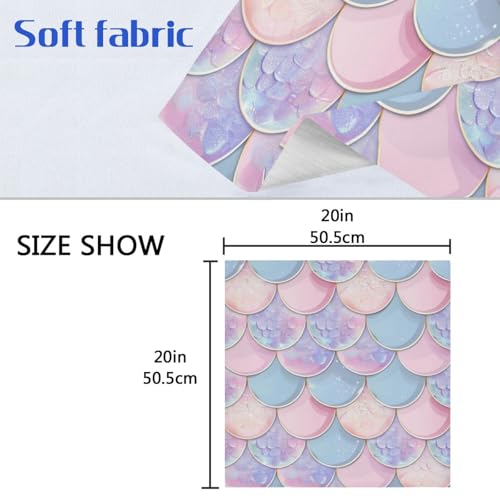 Servilletas de tela multicolor 20x20 in pack de 6 miniatura 6