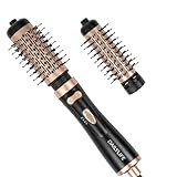 DAILYLIFE Rotating Hair Dryer Brush, Spinning Hair Dryer Brush with 2 Brushes (1.5' & 2'), Ionic Technology, Less Damage & Less Frizz
