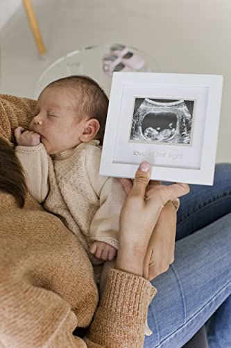 Pearhead-Love-at-First-Sight-Sonogram-Picture-Frame-Pregnancy-Ultrasound-Keepsake-Photo-Frame-Gender-Neutral-Baby-Nursery-Decor-Mothers-Day-Accessory-4x3-Photo-White