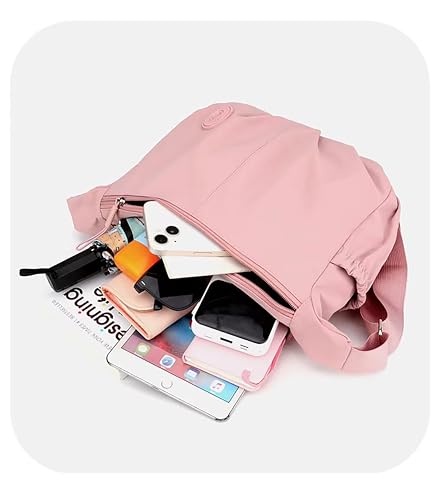 Image of WildHorn Nylon Sling Bag for Women | Lightweight Crossbody Shoulder Bag with Zipper Closure & Adjustable Strap | Casual Travel Handbag for Daily Use | Ethically Crafted