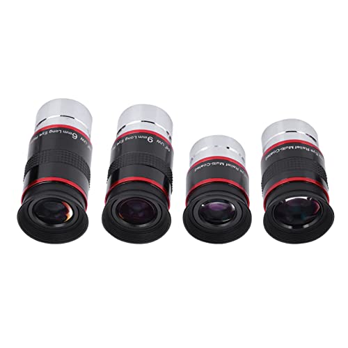 Ocular gran angular 68 grados con óptica FMC en kit de 4 piezas para astronomía