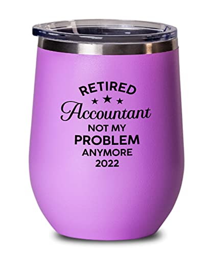 Retirement Pink Edition Wine Tumbler 12oz - Retired Accountant A