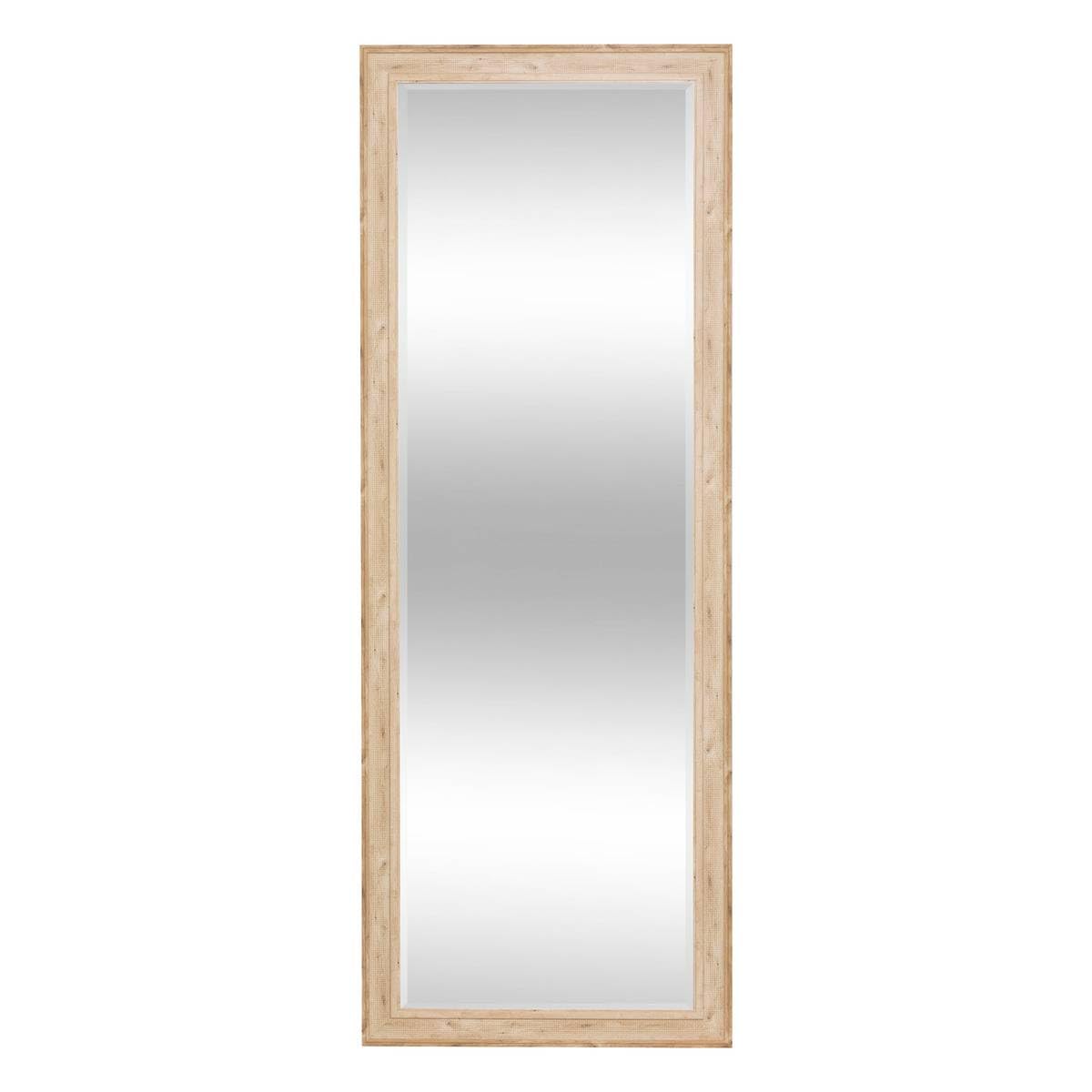 Miroir en cannage Joanna Marron Atmosphera 195x72cm pour salon